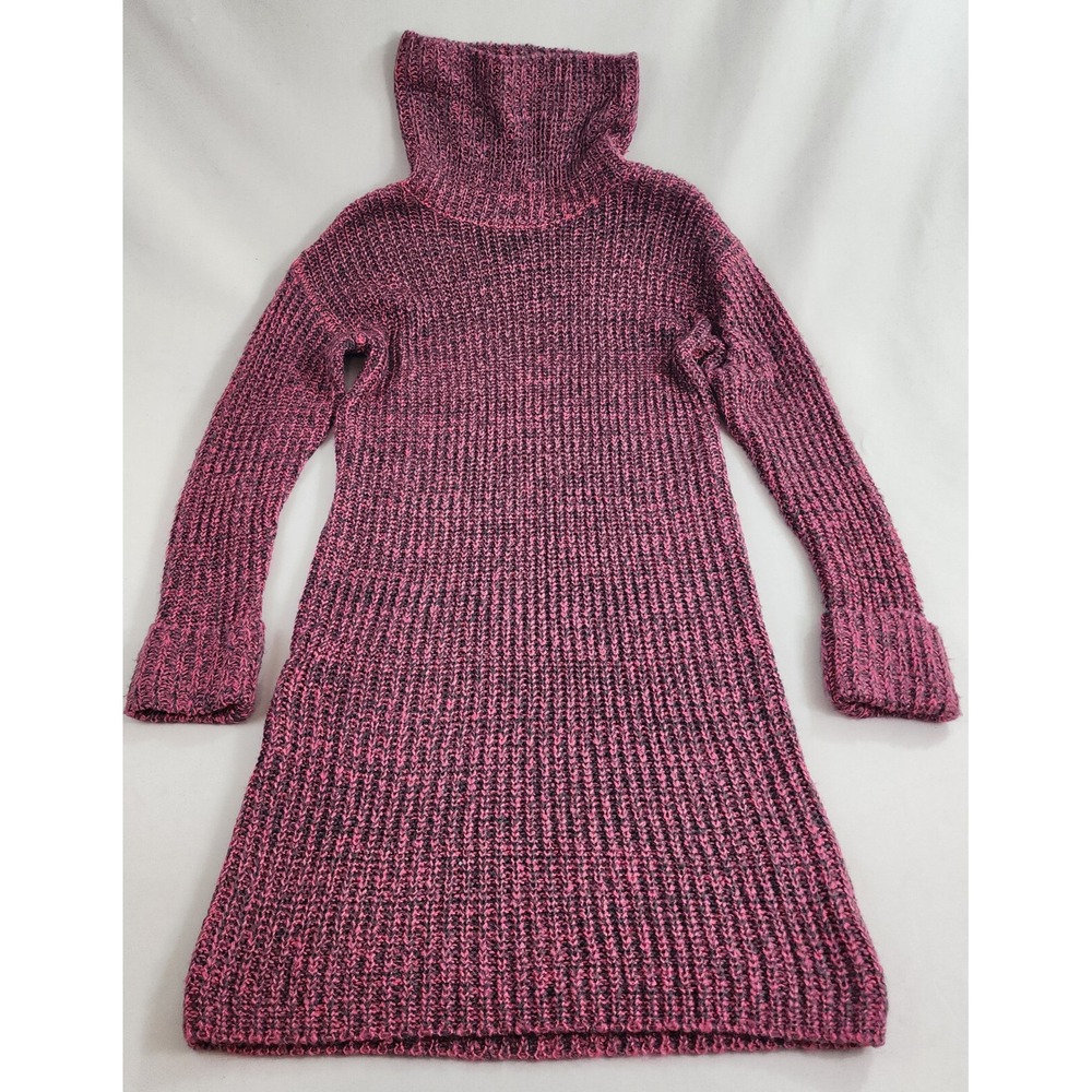 StitchDrop Red Marled Turtleneck Pullover Sweater Women Medium 2038638 NEW